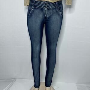 Classic Crocker USA Made Skinny Jeans Dark Blue Size 7